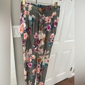 Floral Print Pants